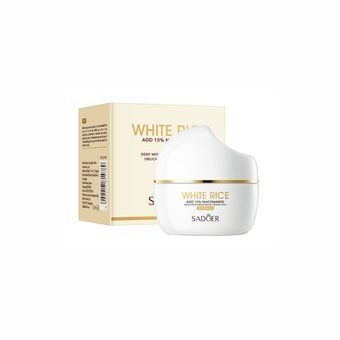Освітлювальний крем для обличчя з рисом та ніацинамідом Sadoer White Rice Niacinamide Cream 50г