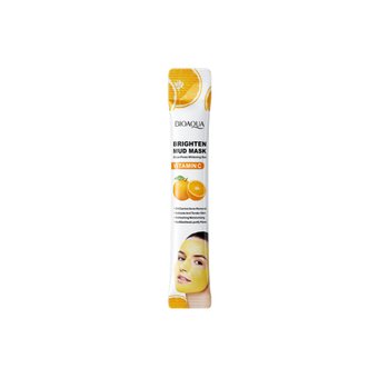 Освітлююча маска для обличчя з екстрактом апельсина Bioaqua Brighten Mud Mask Vitamin C NO.BQY94537 фото