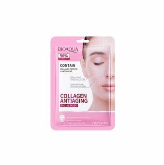 Тканинна антивікова маска з колагеном Bioaqua Collagen Antiaging Facial Mask 25г