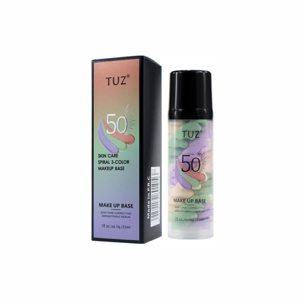 База під макіяж Tuz Skin Care Spiral 3-Color Makeup Base Spf 50 0г