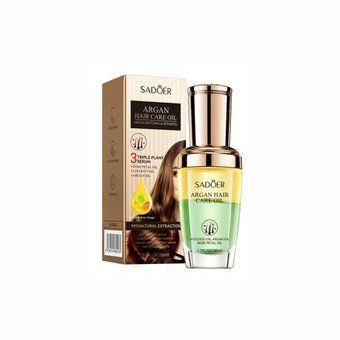 Олія-сироватка для волосся з арганою, авокадо та трояндою Sadoer Argan Hair Care Oil Triple Plant Serum 0г