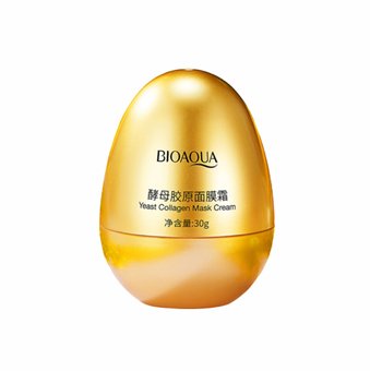Крем-маска з протеїном яєчного білка Bioaqua Yeast Collagen Mask Cream NO.BQY56738 фото