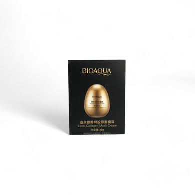 Маска плівка з протеїном яєчного білка Bioaqua Yeast Collagen Mask Cream 30г