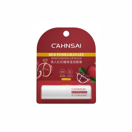 Гігієнічна помада з червоним гранатом Cahnsai Red Pomegranate Moisturizing Lip Balm NO.CX29728 фото