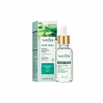 Сироватка для обличчя з екстрактом алое Sadoer Aloe Vera Luxurious Hydrating Essence NO.SD94846 фото