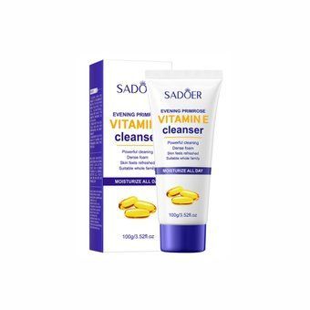 Пінка для обличчя з вітаміном E Sadoer Evening Primrose Vitamin E Cleanser 100г