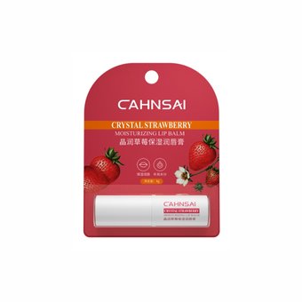 Гігієнічна помада з екстрактом полуниці Cahnsai Crystal Strawberry Moisturizing Lip Balm NO.CX29681 фото
