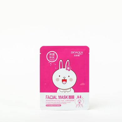 Тканинна маска Bioaqua Animal Moisturizing Plant Facial Mask NO.BQY56099 фото