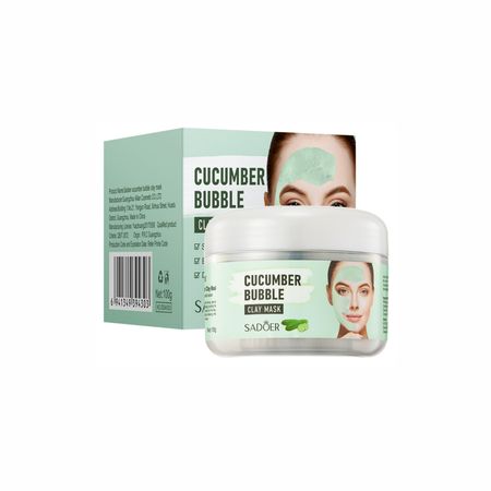 Глиняна маска для обличчя з екстрактом огірка Sadoer Cucumber Bubble Clay Mask NO.SD94303 фото